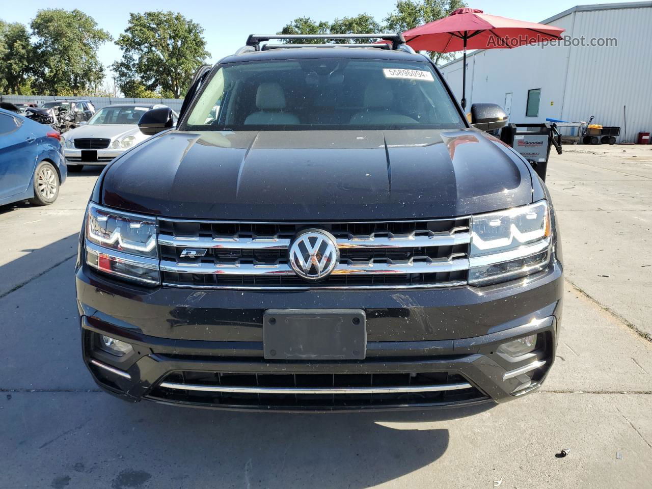 2018 Volkswagen Atlas Se Black vin: 1V2FR2CA6JC539124