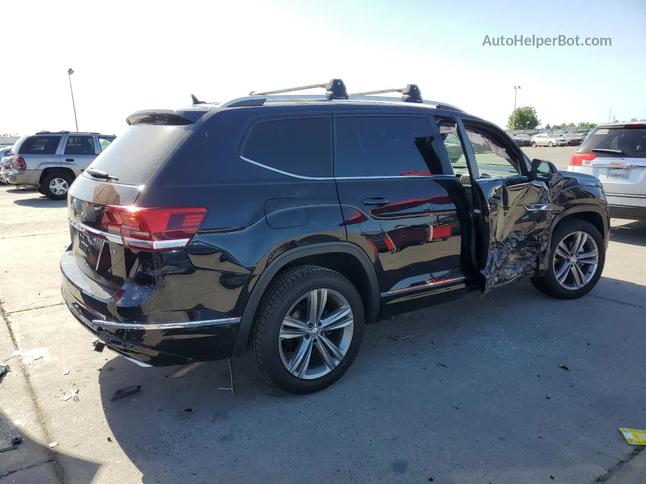 2018 Volkswagen Atlas Se Black vin: 1V2FR2CA6JC539124