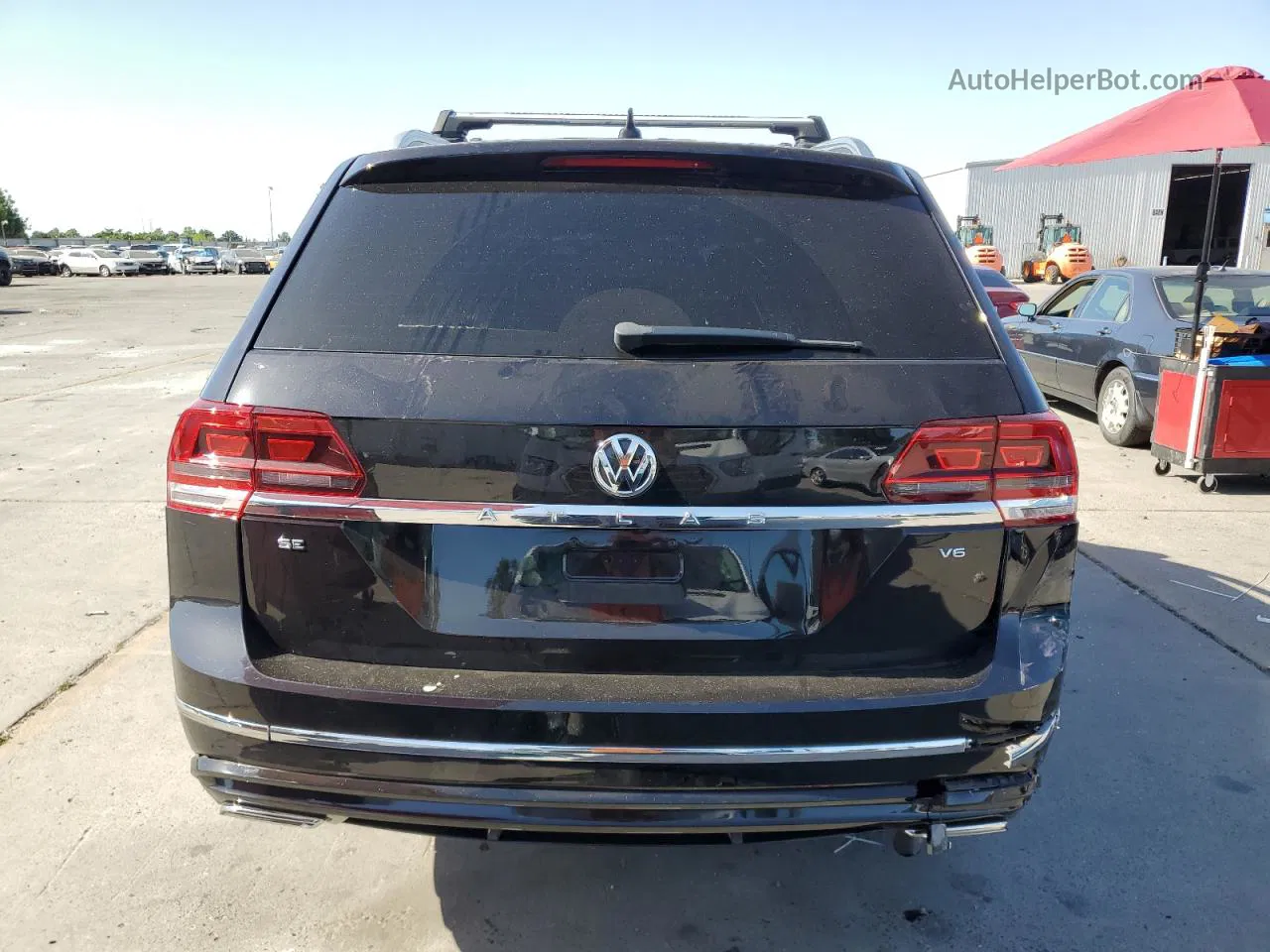 2018 Volkswagen Atlas Se Black vin: 1V2FR2CA6JC539124