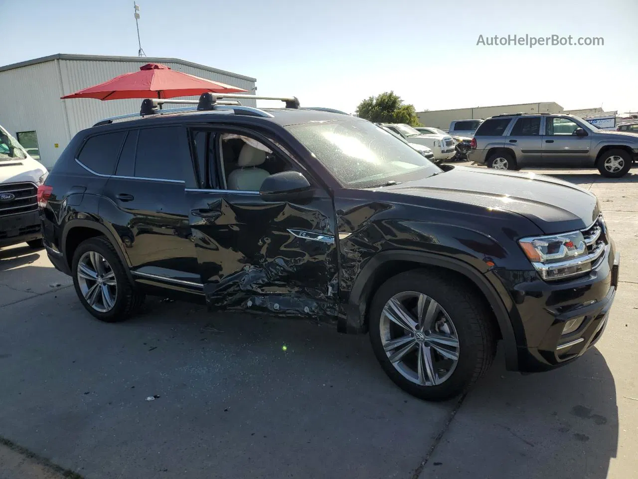 2018 Volkswagen Atlas Se Black vin: 1V2FR2CA6JC539124