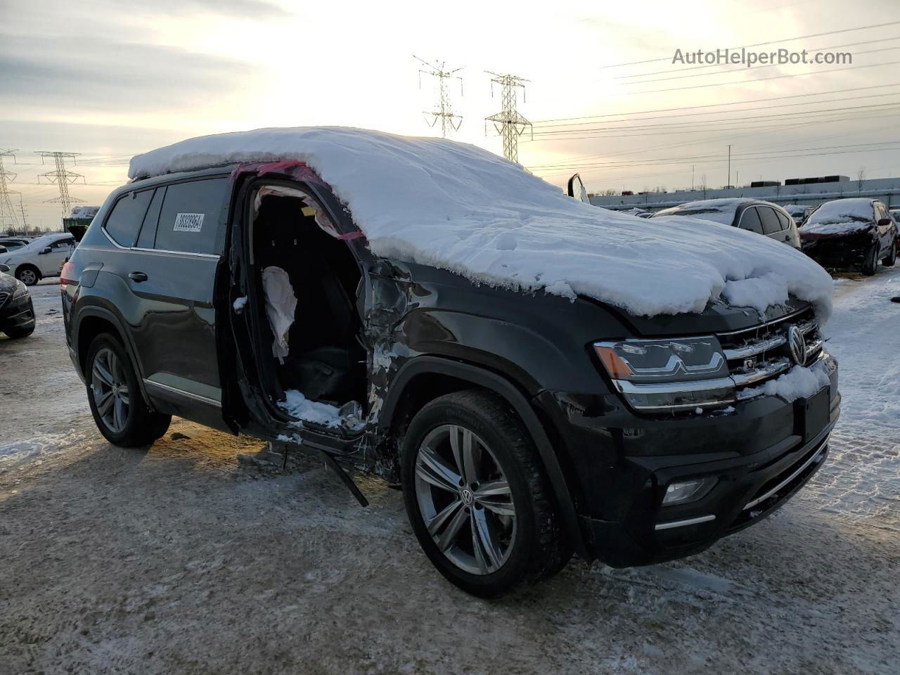 2018 Volkswagen Atlas Se Black vin: 1V2FR2CAXJC578279