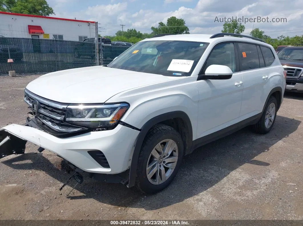 2021 Volkswagen Atlas 2.0t S White vin: 1V2GP2CA2MC518303