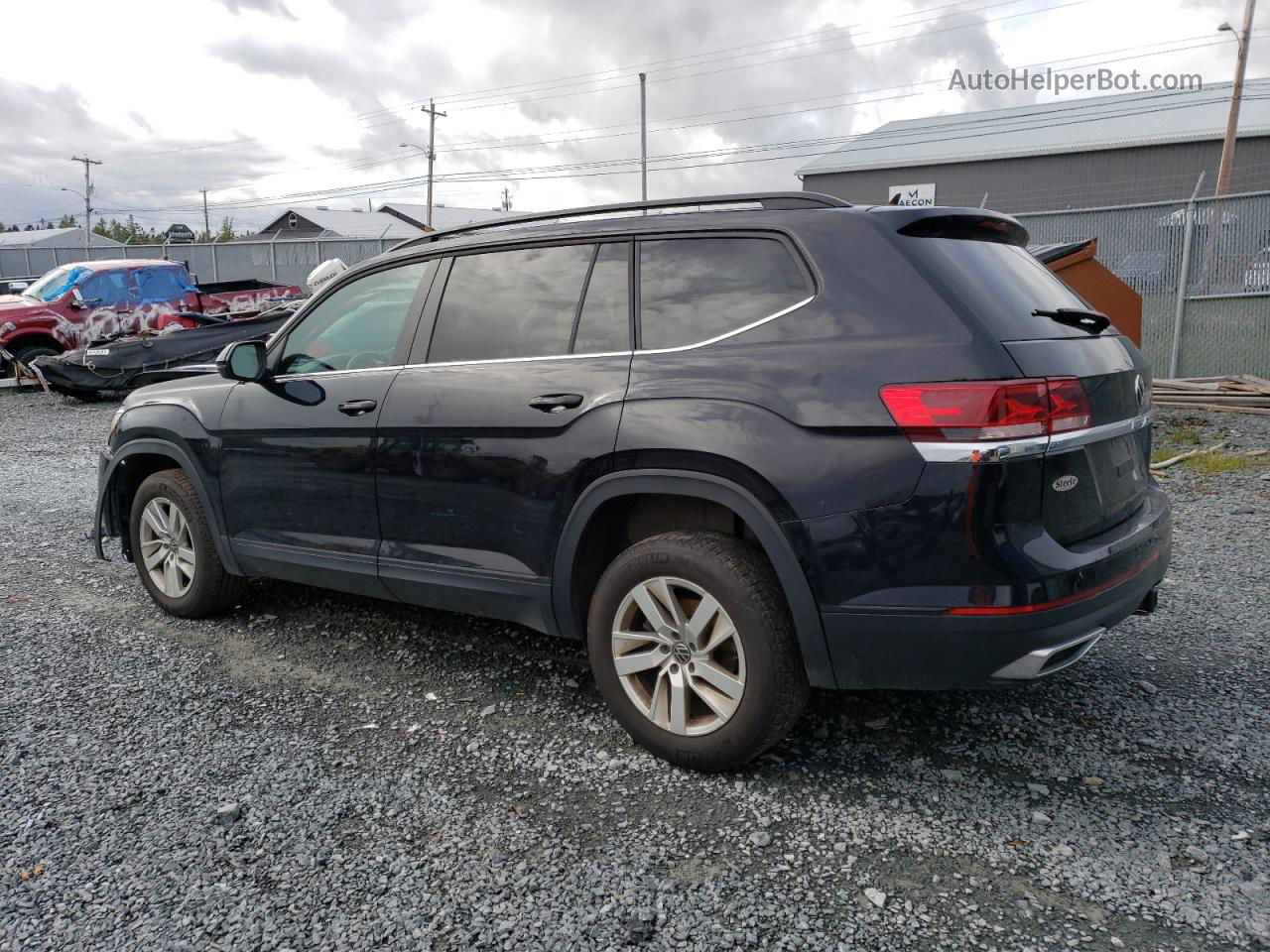 2021 Volkswagen Atlas S Черный vin: 1V2GP2CA5MC513354