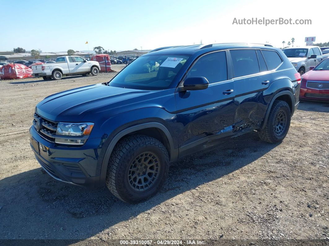 2018 Volkswagen Atlas 3.6l V6 S Dark Blue vin: 1V2GR2CA8JC519039