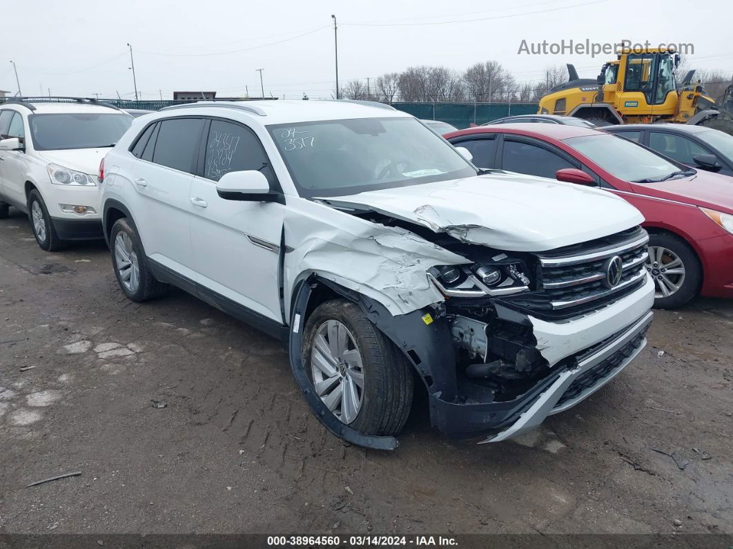 2021 Volkswagen Atlas Cross Sport 2.0t Se W/technology White vin: 1V2HC2CA6MC239968