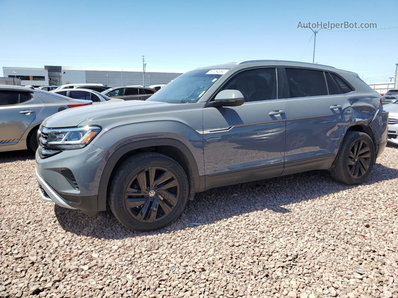 2021 Volkswagen Atlas Cross Sport Se Gray vin: 1V2HE2CA1MC217211