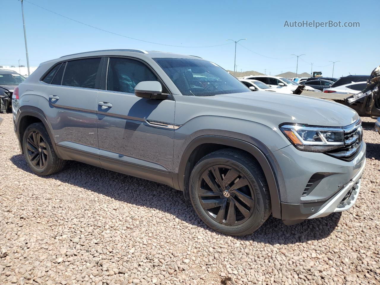 2021 Volkswagen Atlas Cross Sport Se Gray vin: 1V2HE2CA1MC217211