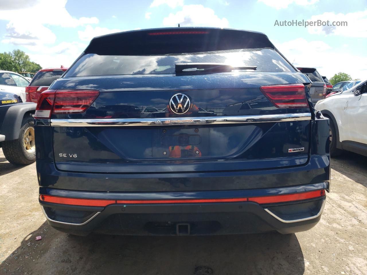 2021 Volkswagen Atlas Cross Sport Se Blue vin: 1V2HE2CAXMC204778