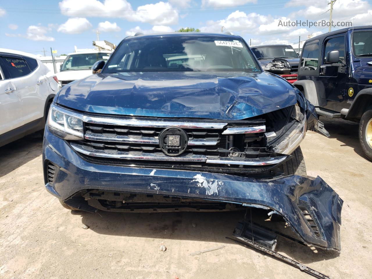 2021 Volkswagen Atlas Cross Sport Se Blue vin: 1V2HE2CAXMC204778