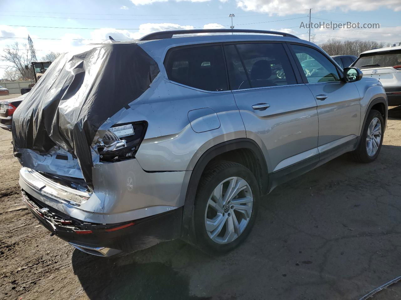 2021 Volkswagen Atlas Se Gray vin: 1V2HP2CA9MC562142