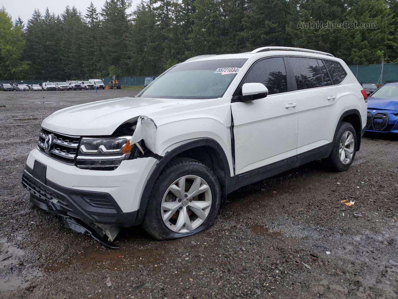 2018 Volkswagen Atlas  White vin: 1V2HR2CA0JC500800