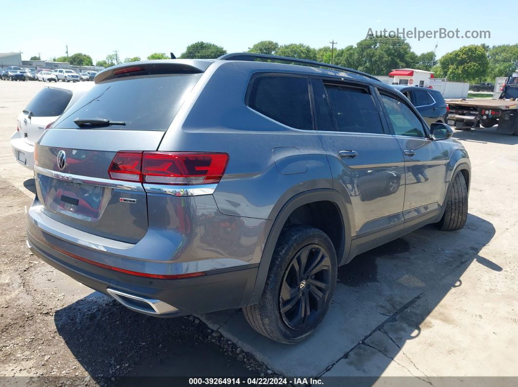 2021 Volkswagen Atlas 3.6l V6 Se W/technology Gray vin: 1V2HR2CA1MC597901