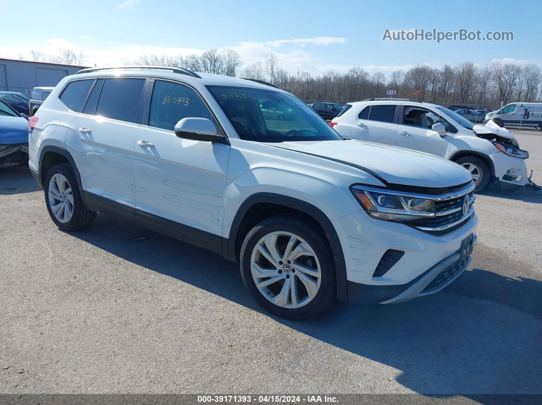 2021 Volkswagen Atlas 3.6l V6 Se W/technology White vin: 1V2HR2CA2MC534015