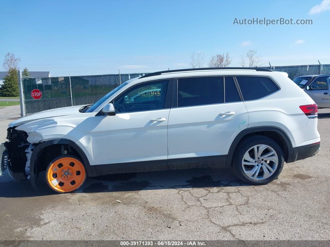 2021 Volkswagen Atlas 3.6l V6 Se W/technology White vin: 1V2HR2CA2MC534015