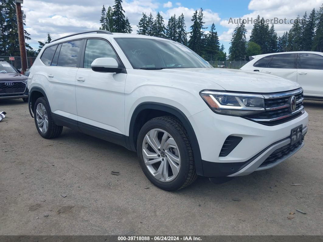 2021 Volkswagen Atlas 3.6l V6 Se W/technology White vin: 1V2HR2CA2MC584350