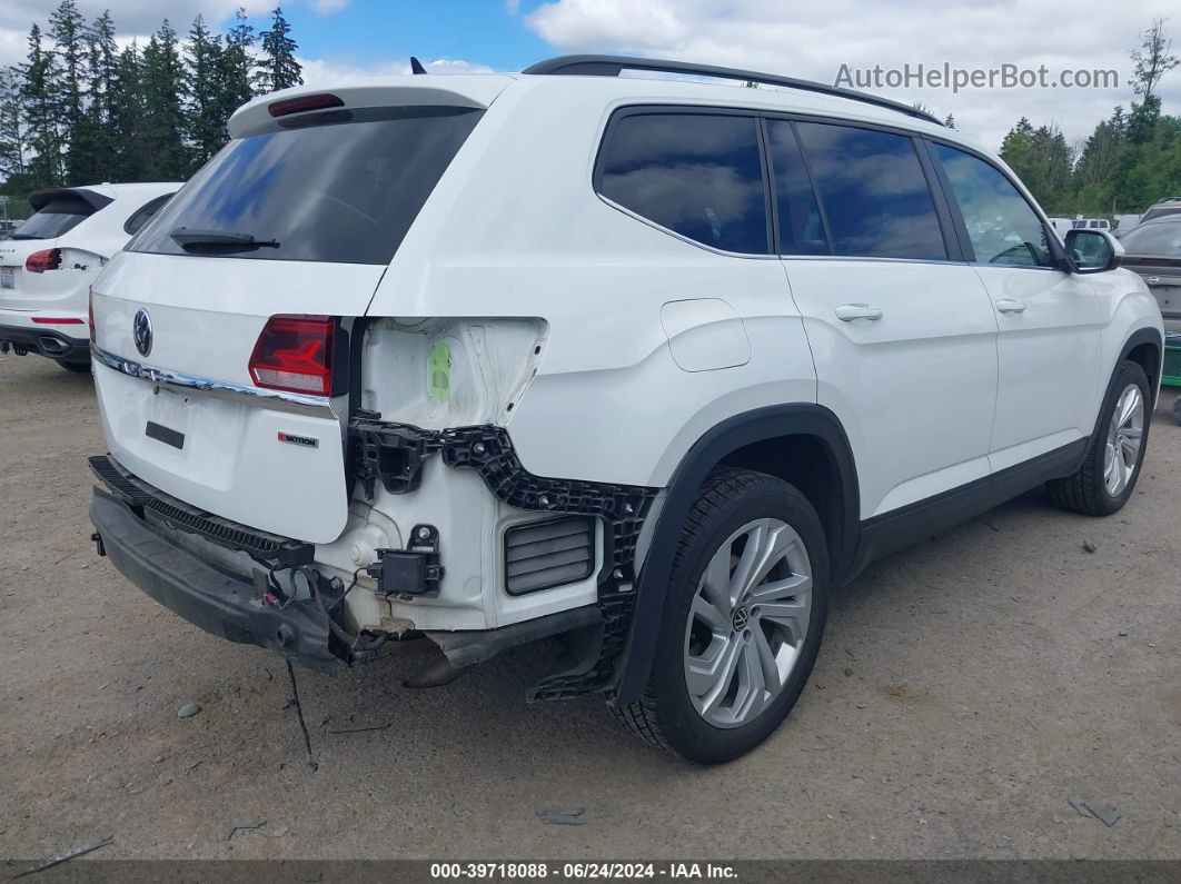 2021 Volkswagen Atlas 3.6l V6 Se W/technology White vin: 1V2HR2CA2MC584350