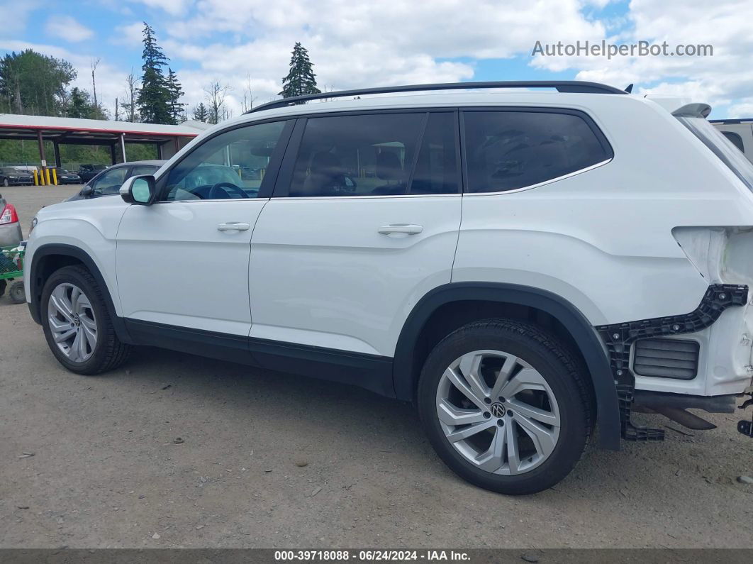 2021 Volkswagen Atlas 3.6l V6 Se W/technology White vin: 1V2HR2CA2MC584350