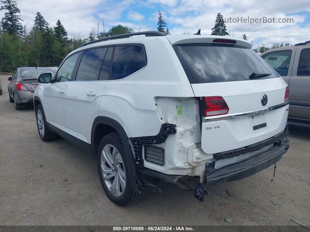 2021 Volkswagen Atlas 3.6l V6 Se W/technology White vin: 1V2HR2CA2MC584350