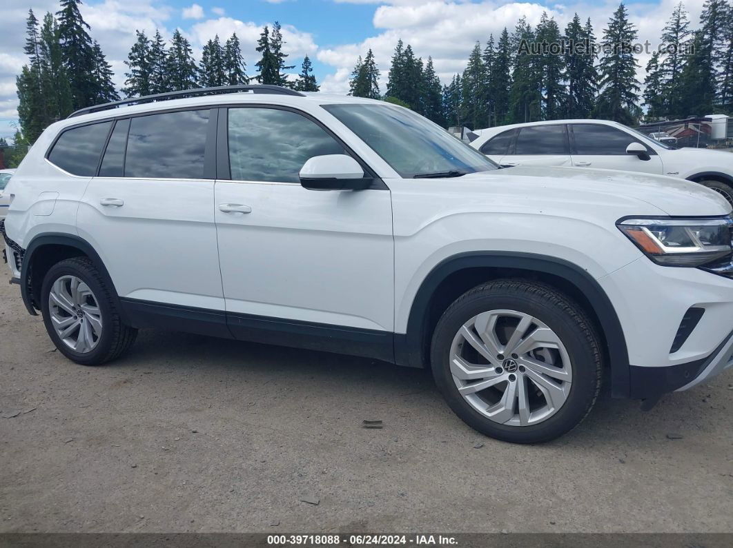 2021 Volkswagen Atlas 3.6l V6 Se W/technology White vin: 1V2HR2CA2MC584350