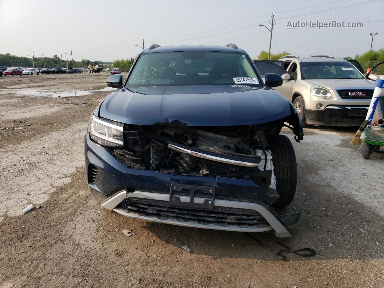 2021 Volkswagen Atlas Se Blue vin: 1V2HR2CA3MC582753