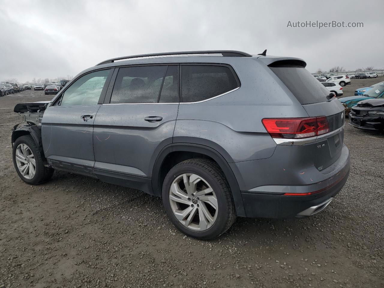 2021 Volkswagen Atlas Se Синий vin: 1V2HR2CA4MC587332