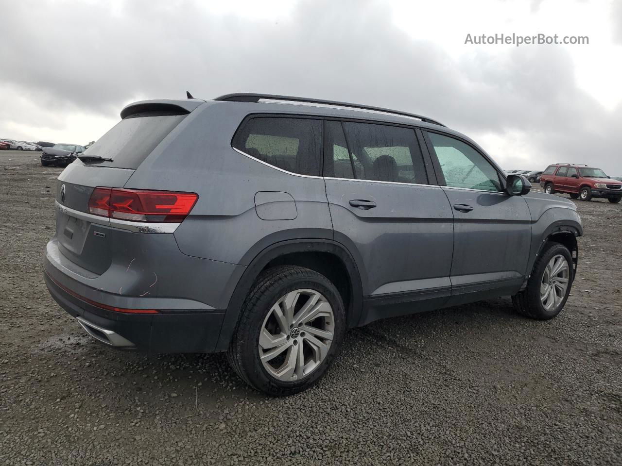 2021 Volkswagen Atlas Se Blue vin: 1V2HR2CA4MC587332