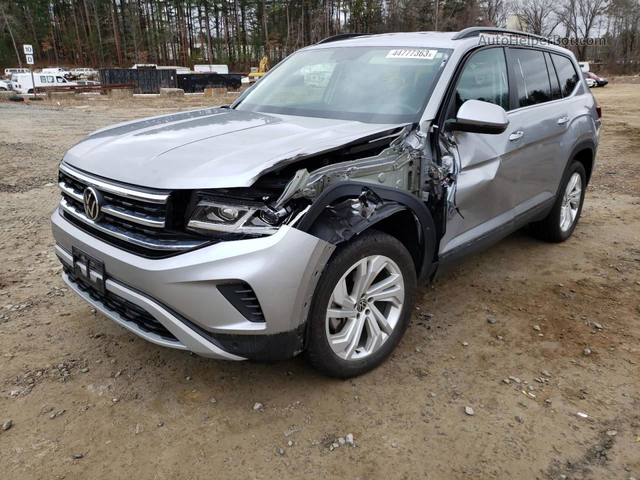 2021 Volkswagen Atlas Se Серебряный vin: 1V2HR2CA4MC589520