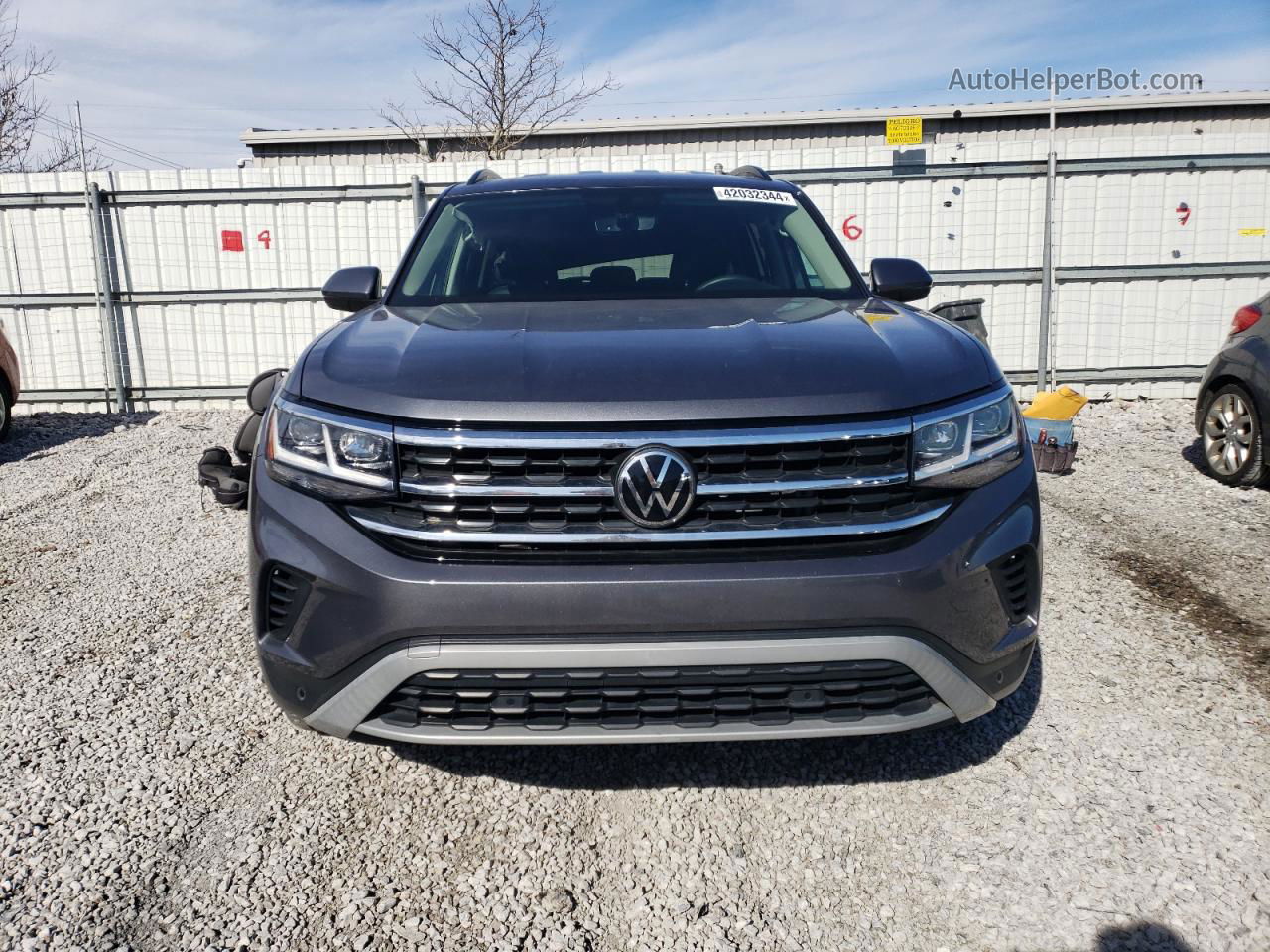 2021 Volkswagen Atlas Se Gray vin: 1V2HR2CA5MC607832