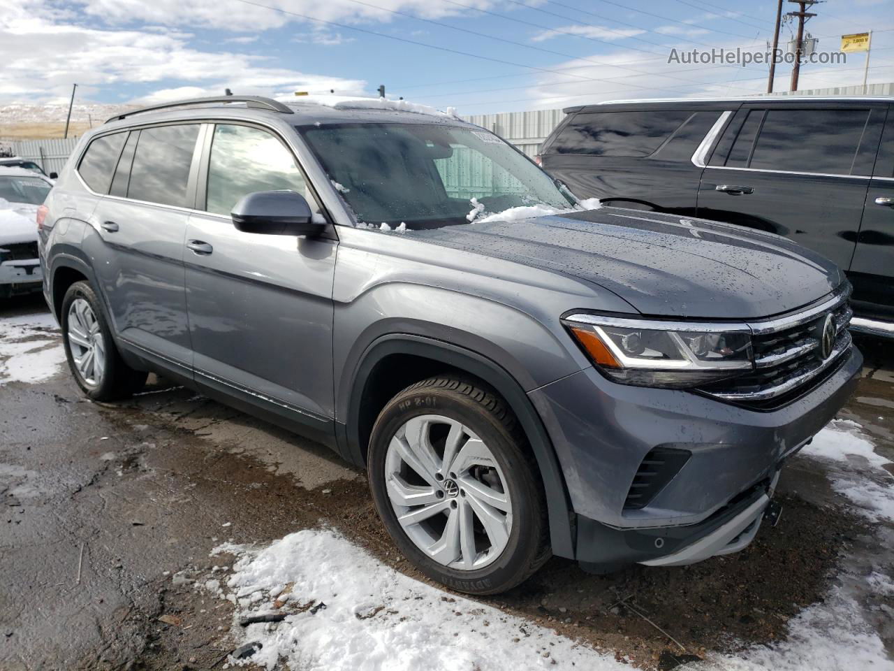 2021 Volkswagen Atlas Se Gray vin: 1V2HR2CA6MC552789