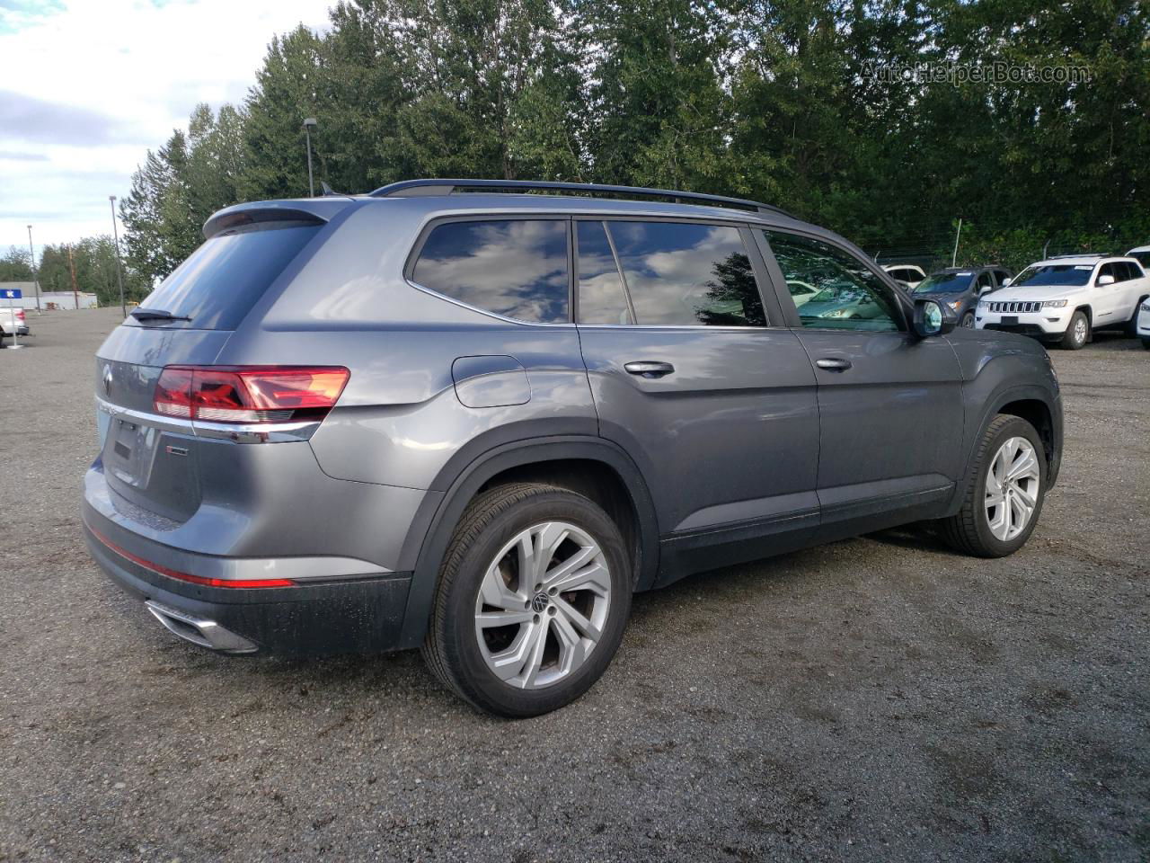 2021 Volkswagen Atlas Se Gray vin: 1V2HR2CA7MC554700