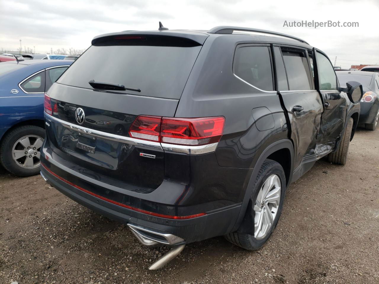 2021 Volkswagen Atlas Se Black vin: 1V2HR2CA7MC577975