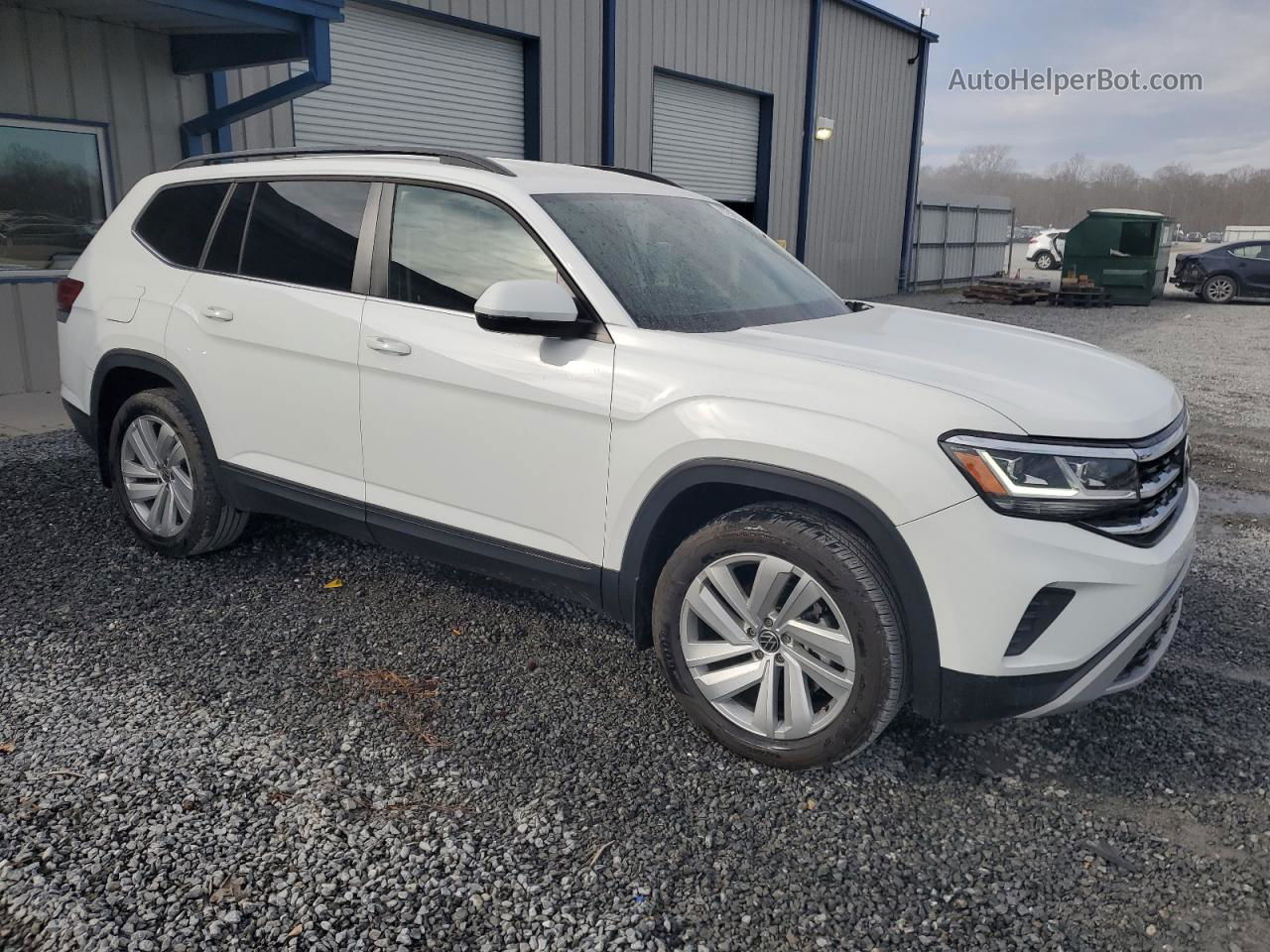 2021 Volkswagen Atlas Se White vin: 1V2HR2CA7MC604060