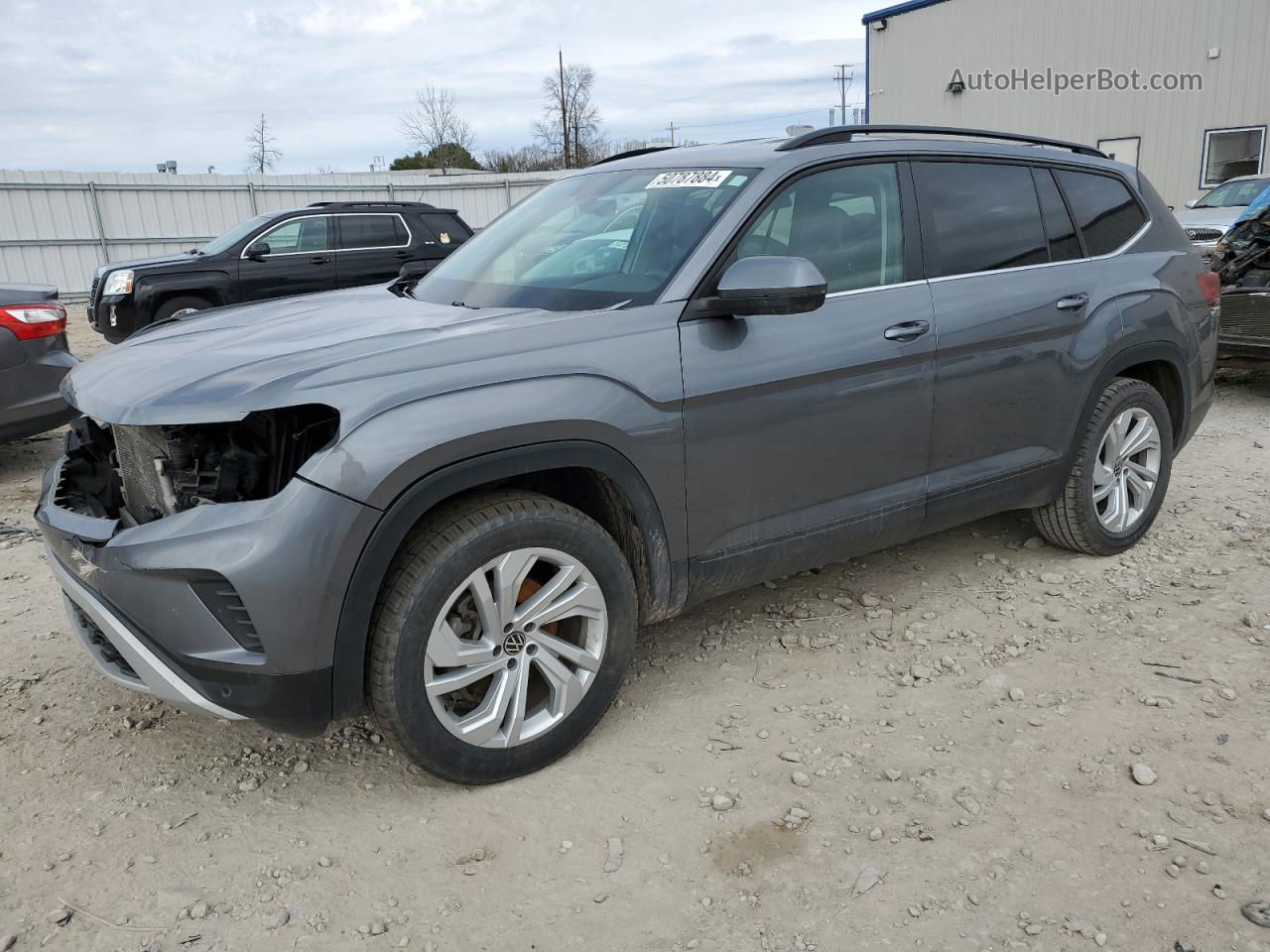 2021 Volkswagen Atlas Se Gray vin: 1V2HR2CA8MC550574