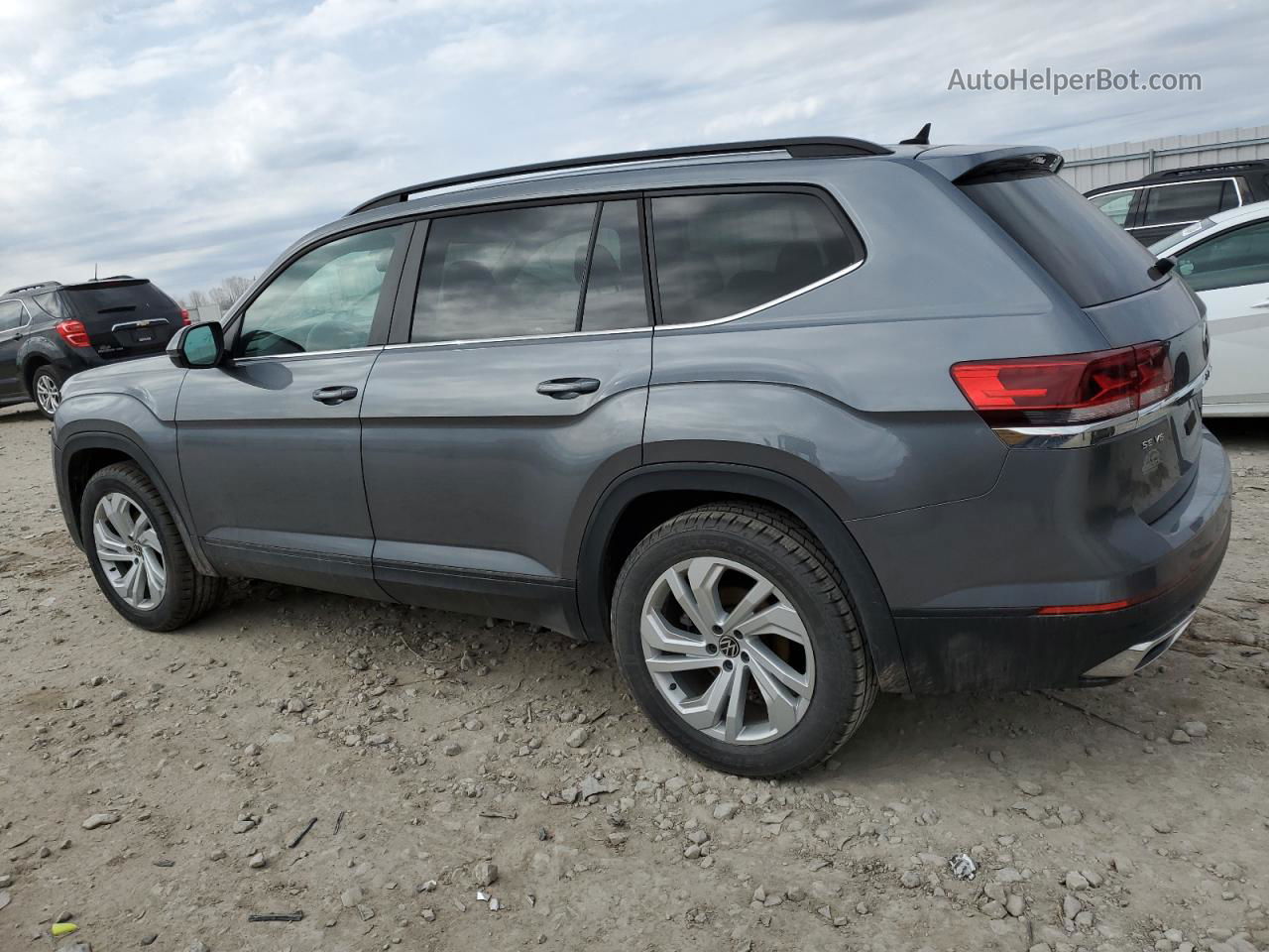 2021 Volkswagen Atlas Se Gray vin: 1V2HR2CA8MC550574