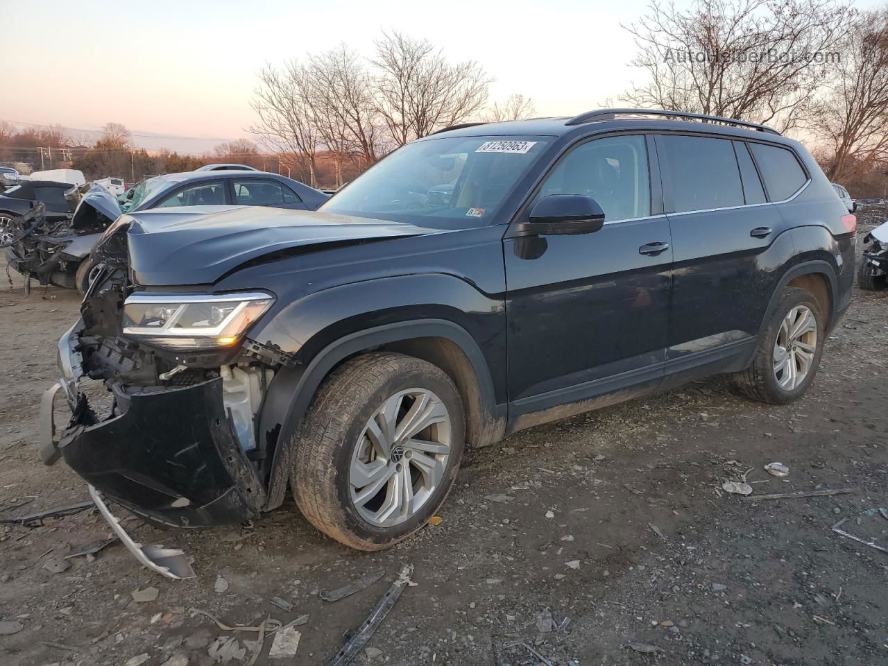 2021 Volkswagen Atlas Se Black vin: 1V2HR2CA8MC611065