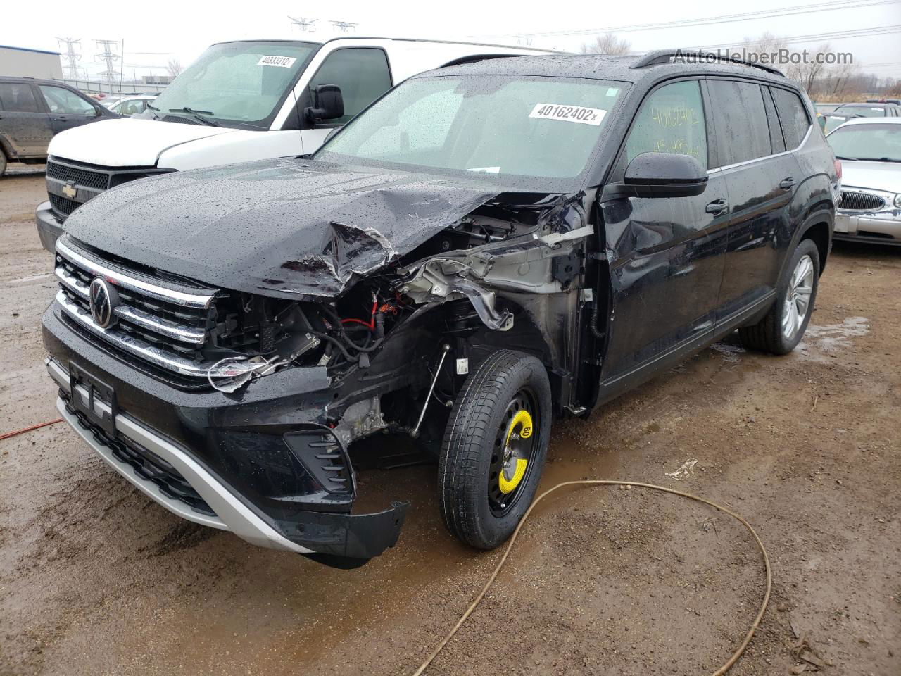 2021 Volkswagen Atlas Se Black vin: 1V2HR2CA9MC529930