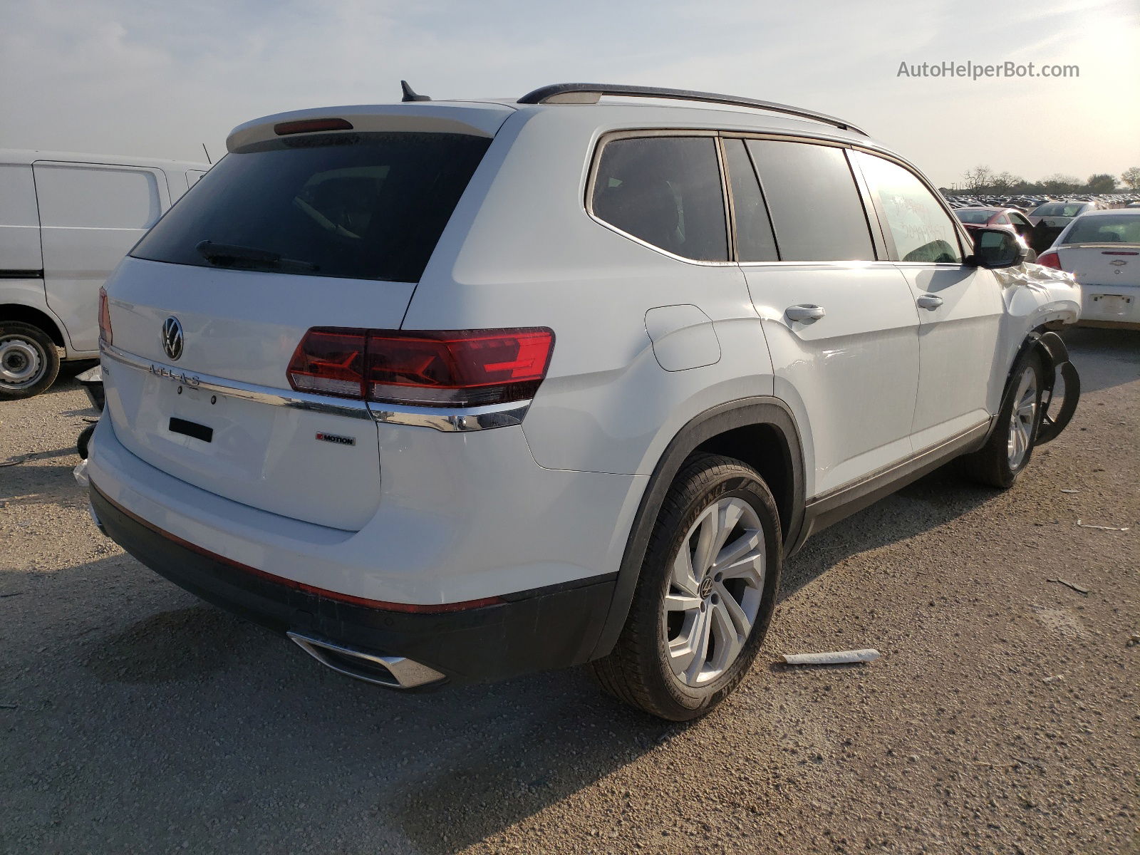 2021 Volkswagen Atlas Se White vin: 1V2HR2CA9MC546937