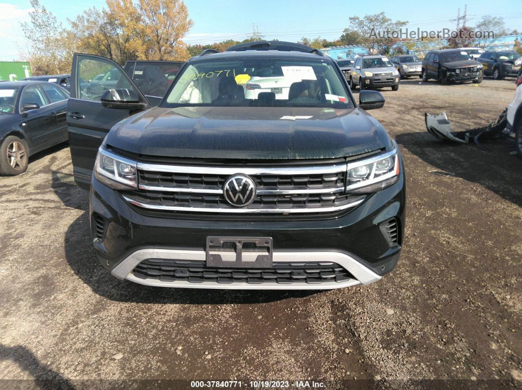 2021 Volkswagen Atlas 3.6l V6 Se W/technology Зеленый vin: 1V2HR2CA9MC566458