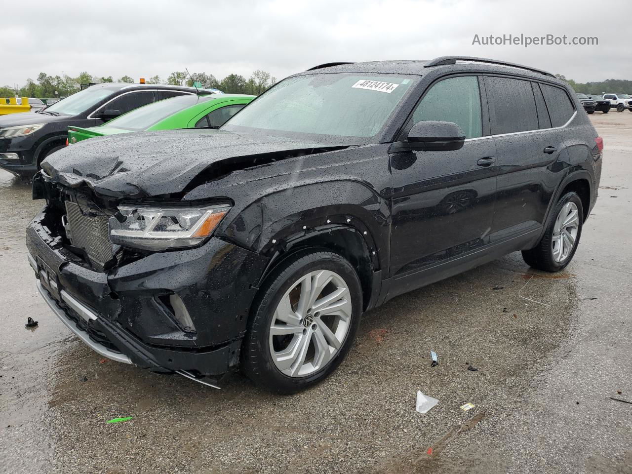 2021 Volkswagen Atlas Se Black vin: 1V2HR2CAXMC507936