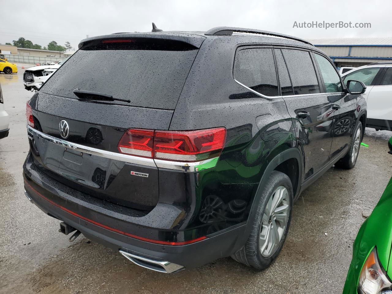 2021 Volkswagen Atlas Se Черный vin: 1V2HR2CAXMC507936