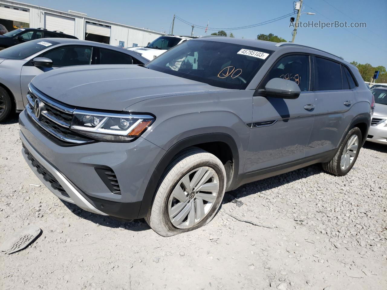 2021 Volkswagen Atlas Cross Sport Se Silver vin: 1V2JC2CA5MC223455