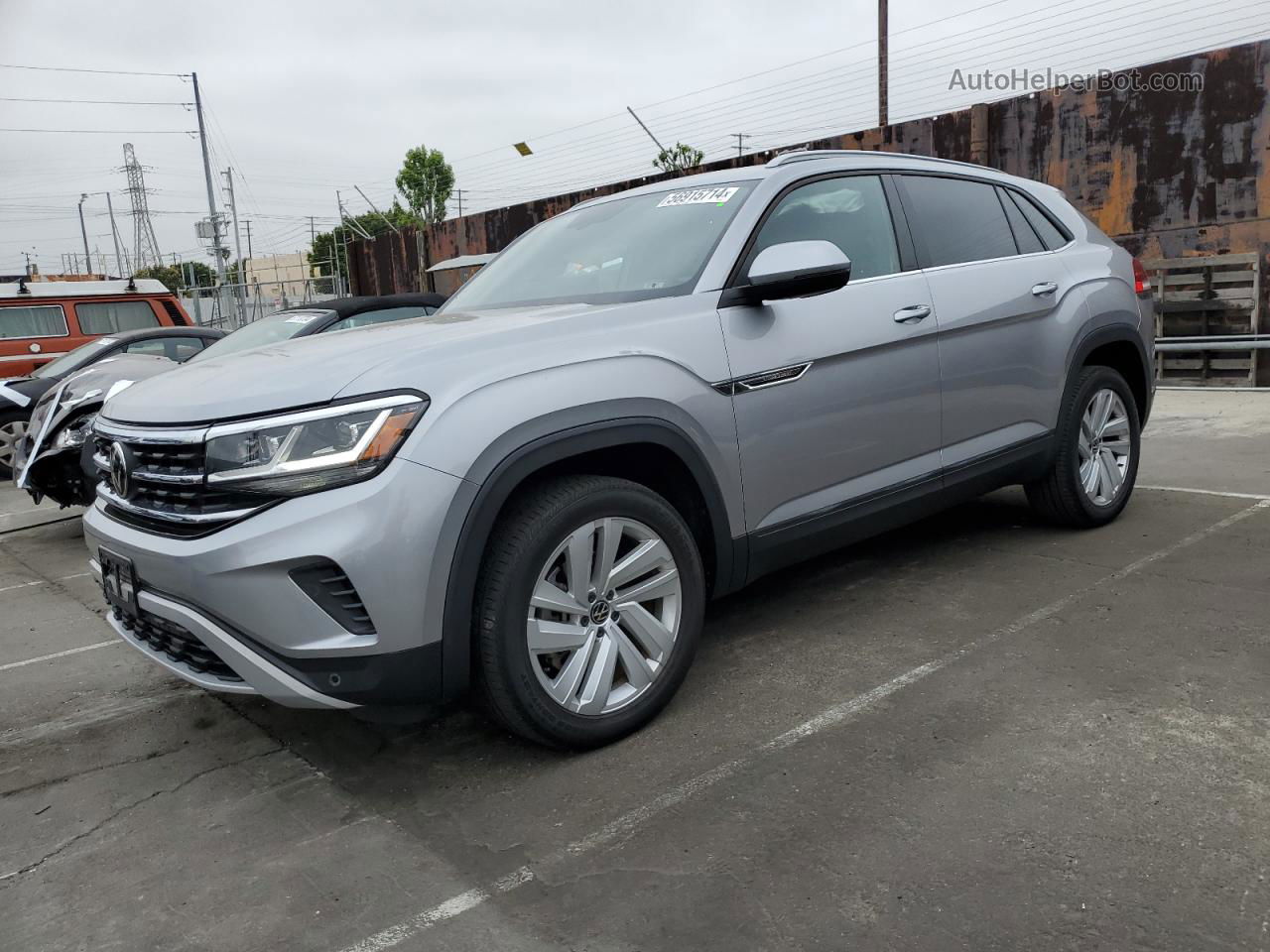 2021 Volkswagen Atlas Cross Sport Se Silver vin: 1V2JC2CA6MC220127