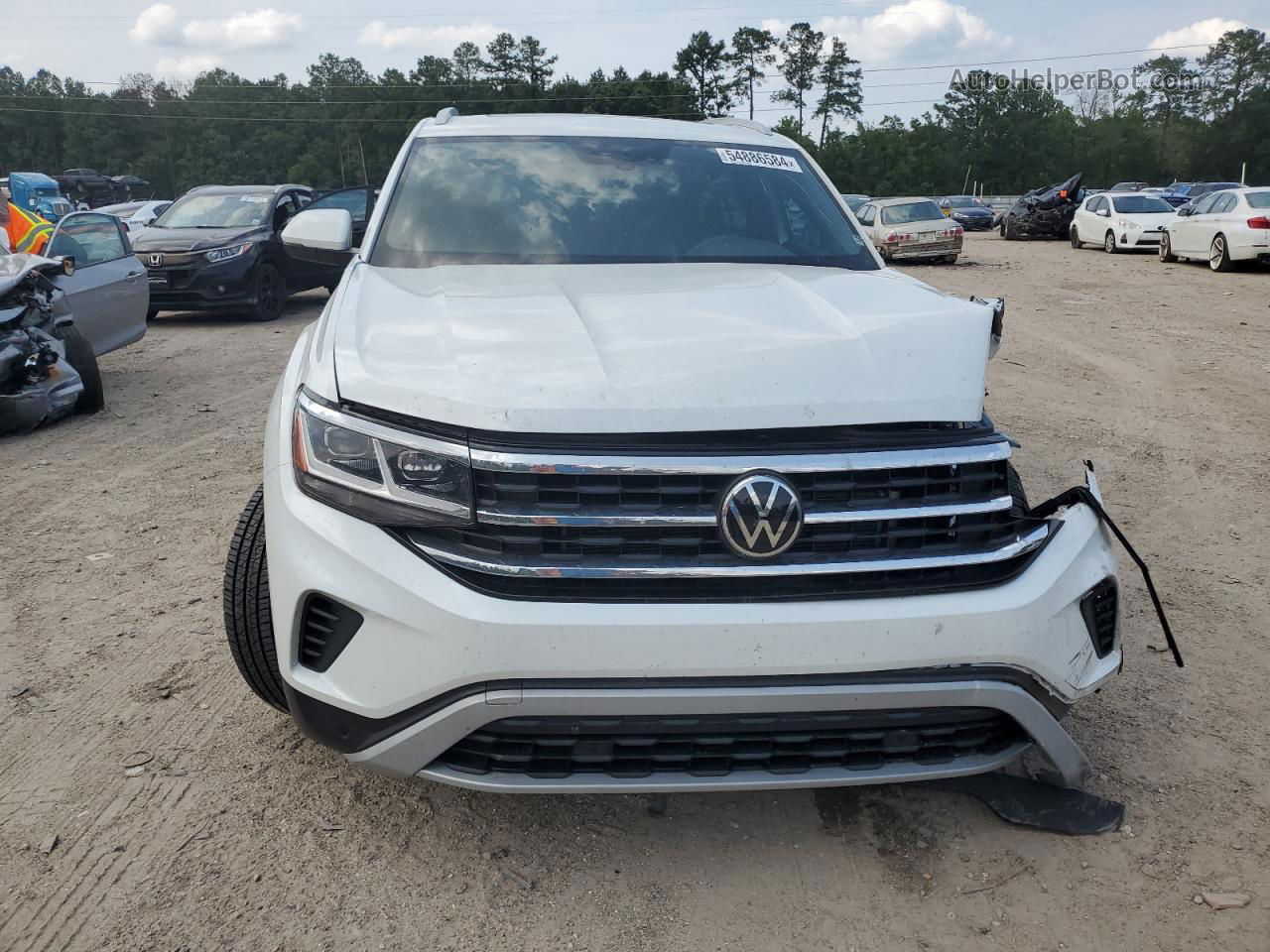 2021 Volkswagen Atlas Cross Sport Se White vin: 1V2JE2CA2MC240935