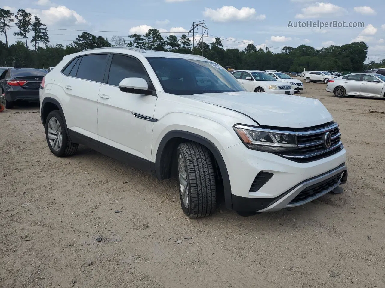 2021 Volkswagen Atlas Cross Sport Se White vin: 1V2JE2CA2MC240935