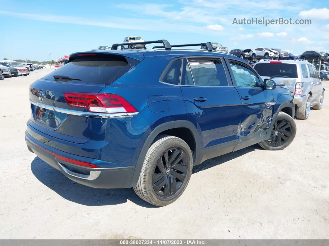 2021 Volkswagen Atlas Cross Sport Se Blue vin: 1V2JE2CA3MC240443