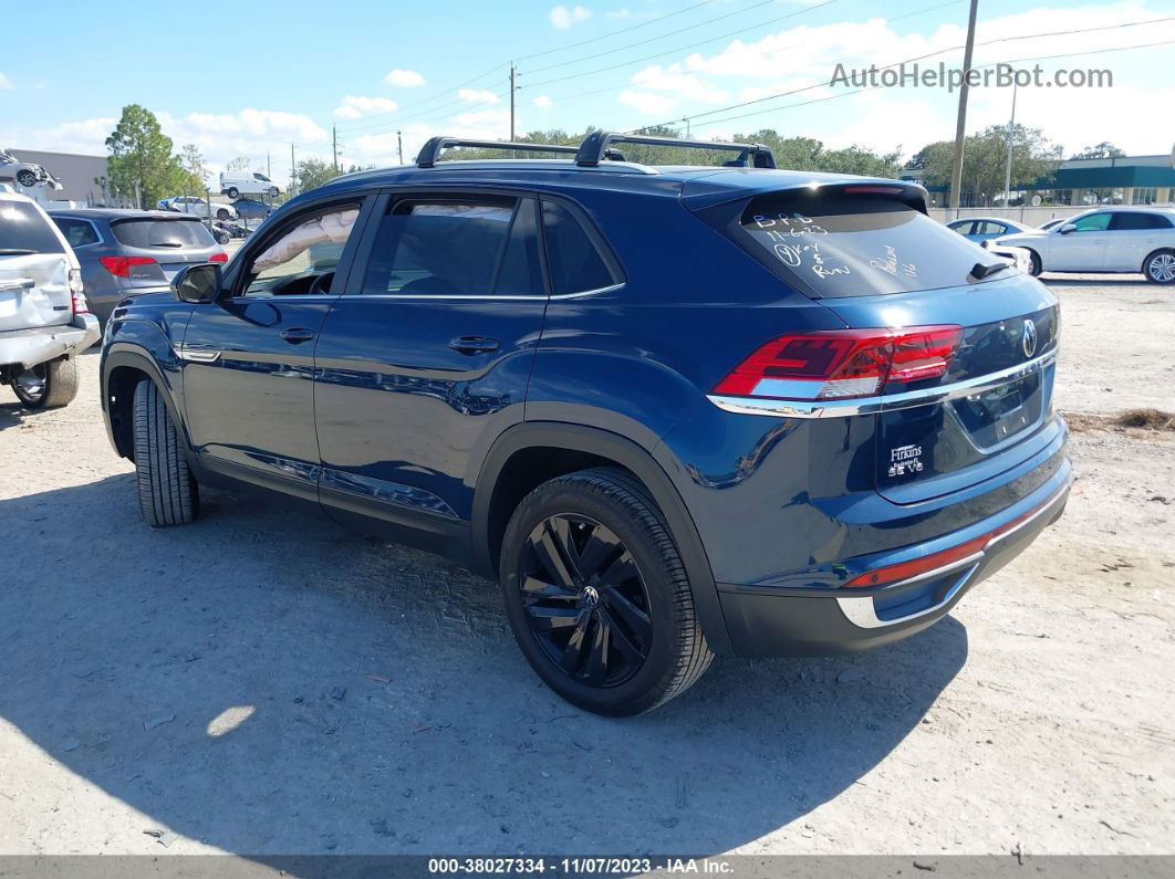 2021 Volkswagen Atlas Cross Sport Se Blue vin: 1V2JE2CA3MC240443