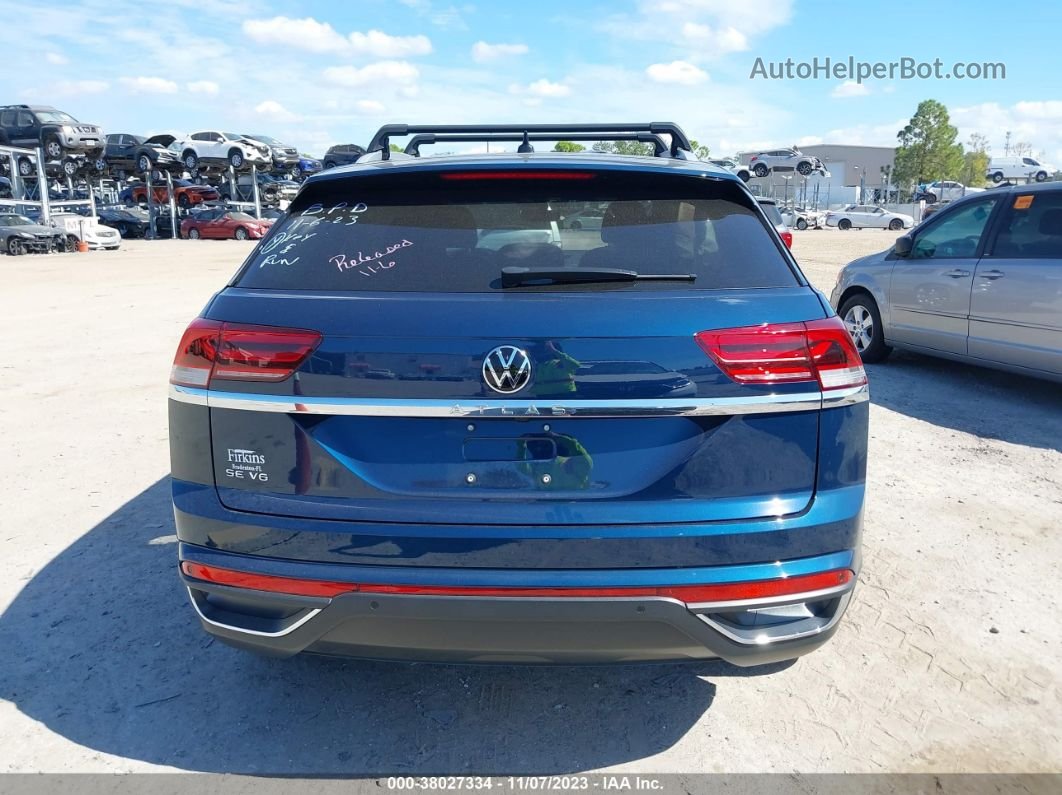 2021 Volkswagen Atlas Cross Sport Se Blue vin: 1V2JE2CA3MC240443