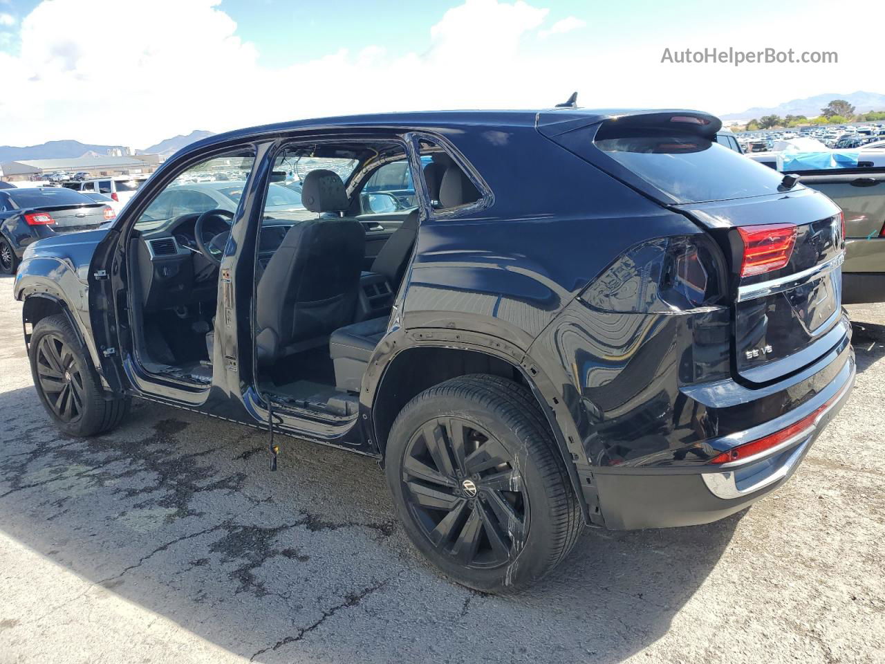 2021 Volkswagen Atlas Cross Sport Se Черный vin: 1V2JE2CA8MC236209