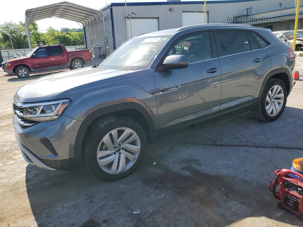 2021 Volkswagen Atlas Cross Sport Se Silver vin: 1V2JE2CA9MC203283