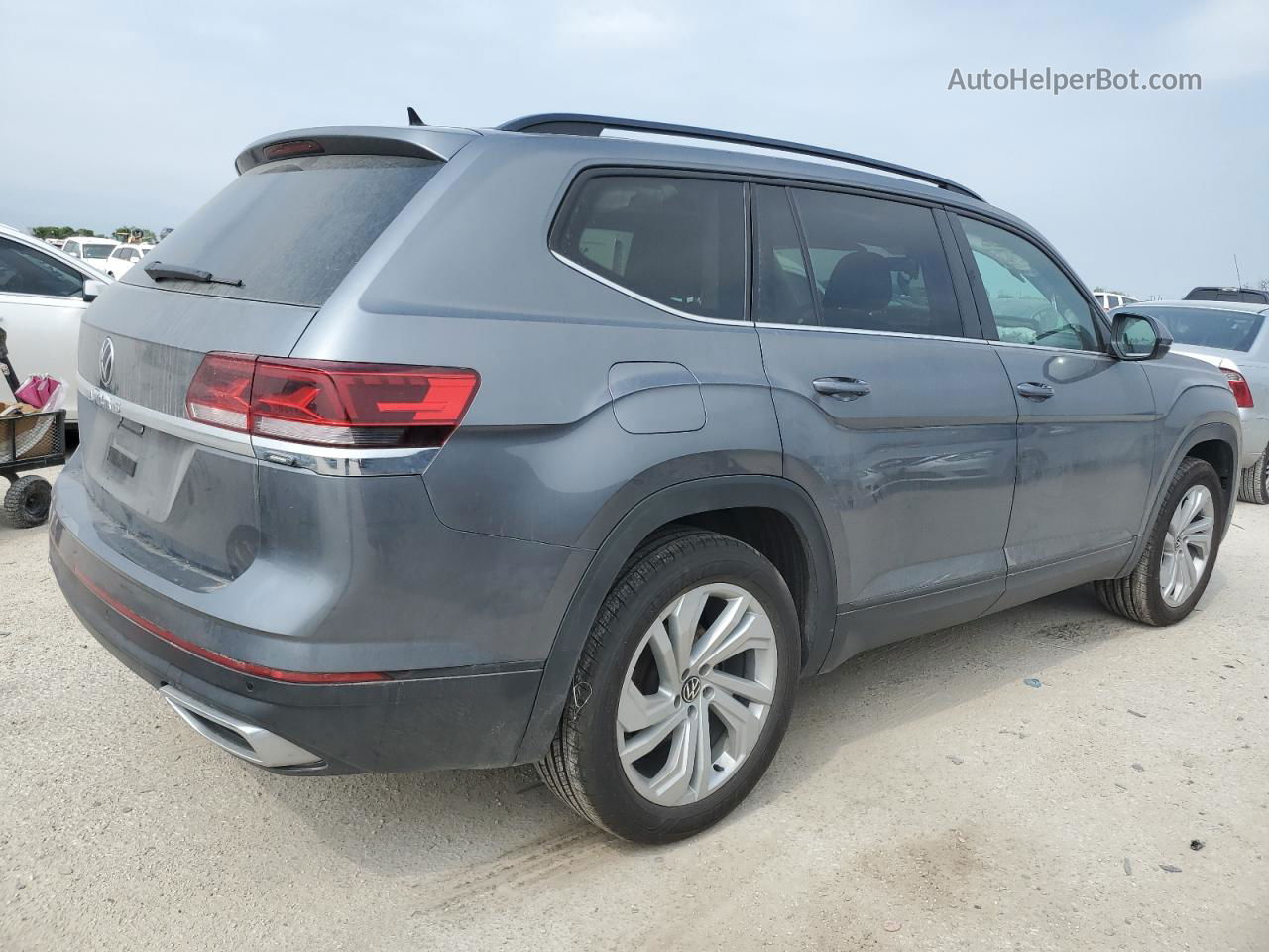 2021 Volkswagen Atlas Se Gray vin: 1V2JP2CA2MC563389